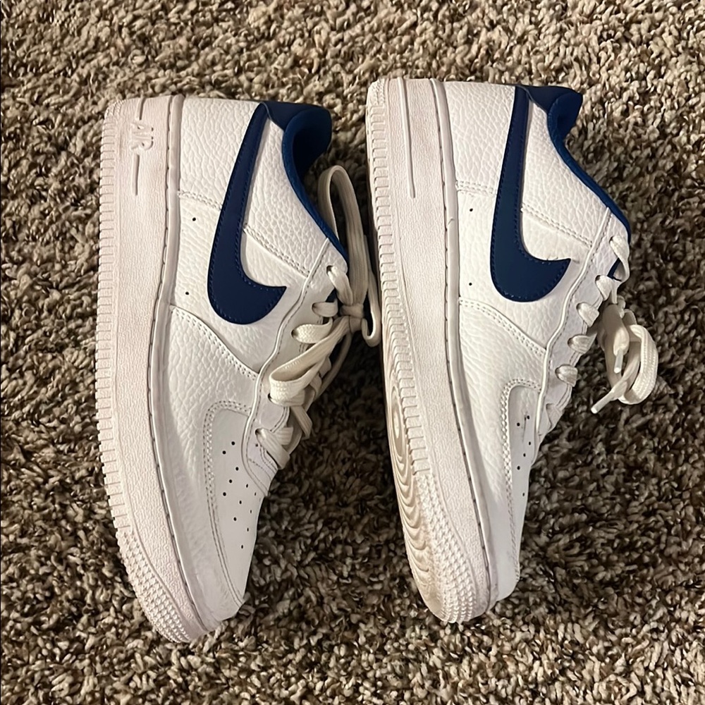 Nike White and Navy Sneakers